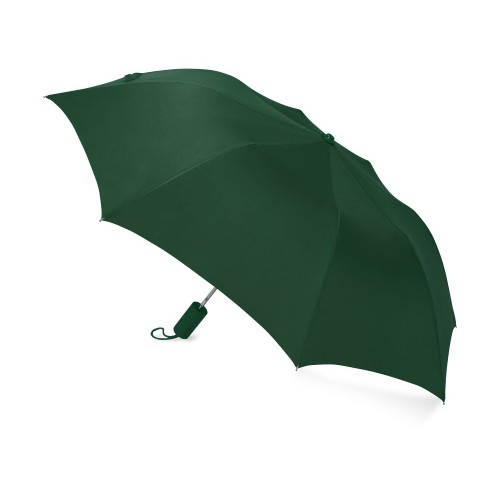 Зонт складной Tulsa, полуавтоматический, 2 сложения, с чехлом, зеленый