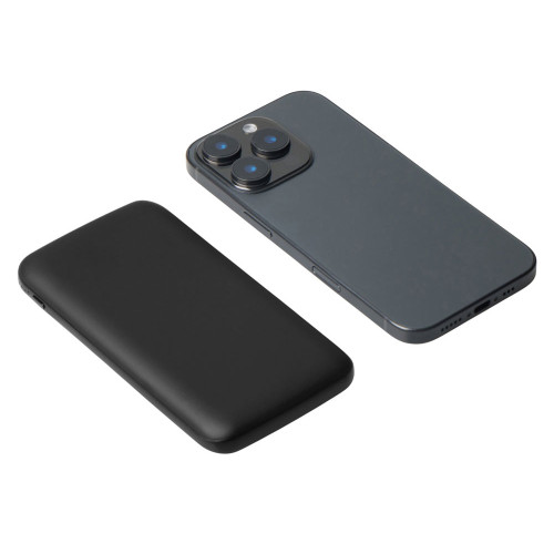 Набор из внешнего акуумулятора и универсального кабеля с подсветкой лого Reserve LED, 10000mAh, черный