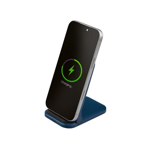 Беспроводное зарядное устройство Foldy, 15 Вт, темно-синий