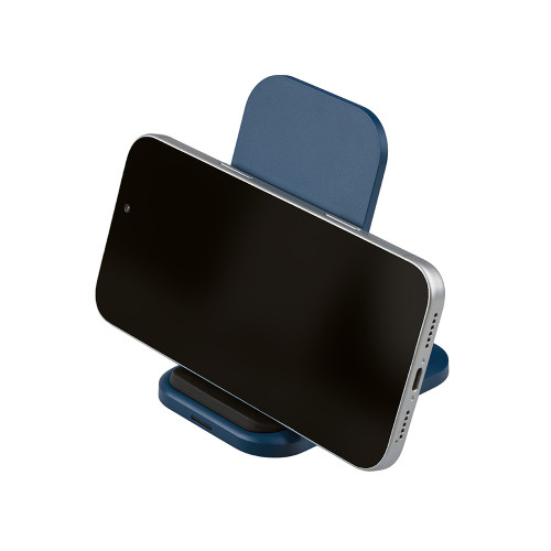 Беспроводное зарядное устройство Foldy, 15 Вт, темно-синий