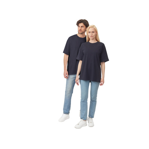 Футболка оверсайз Vienna унисекс , темно-синий