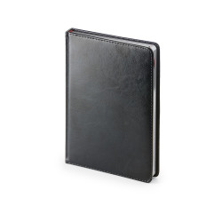 Ежедневник недатированный А6 Sidney Nebraska, черный (серебряный обрез)