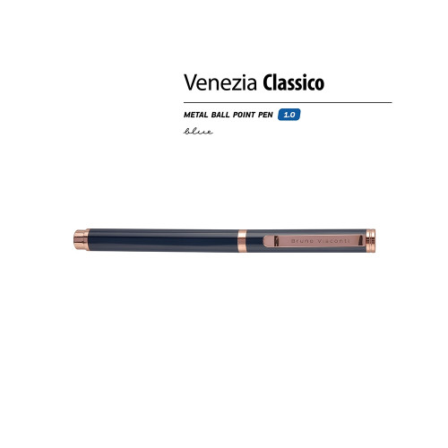 Ручка металлическая шариковая Venezia Classico, синий Ручка металлическая шариковая Venezia Classico, синий