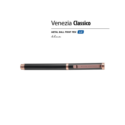 Ручка металлическая шариковая Venezia Classico, черный Ручка металлическая шариковая Venezia Classico, черный