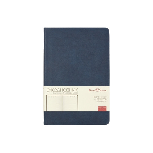 Ежедневник недатированный А5 Megapolis Classic, темно-синий Ежедневник недатированный А5 Megapolis Classic, темно-синий