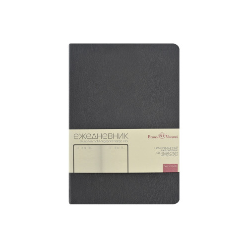 Ежедневник недатированный А5 Megapolis Nappa Flex, графитовый серый Ежедневник недатированный А5 Megapolis Nappa Flex, графитовый серый