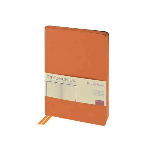 Ежедневник недатированный А5 Megapolis Nappa Flex, оранжевый Ежедневник недатированный А5 Megapolis Nappa Flex, оранжевый