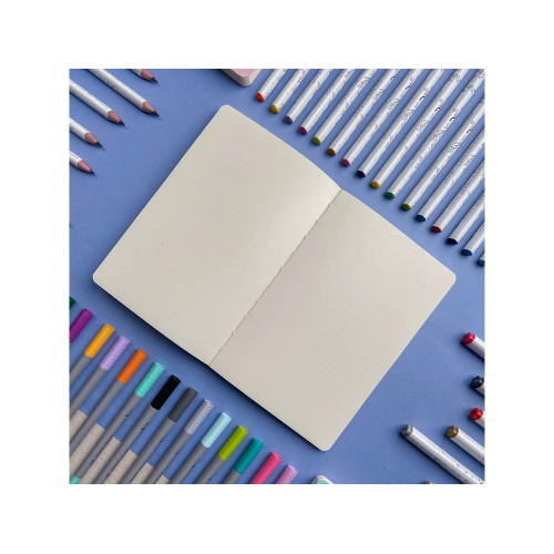 Скетчбук Sketch & Art в мягком переплете 140х210 мм, 100 л. бежевой бумаги 100 гр., мятный