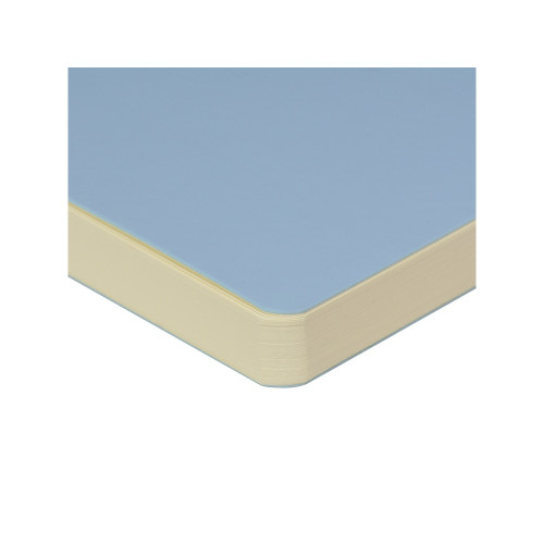 Скетчбук Sketch & Art в мягком переплете 145х145 мм, 100 л. бежевой бумаги 100 гр., голубой