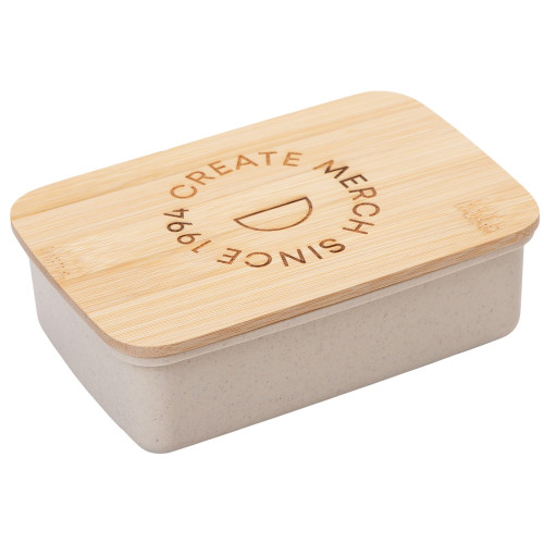 Ланчбокс Lunch с крышкой, бежевый (гравировка) Ланчбокс Lunch с крышкой, бежевый (гравировка)