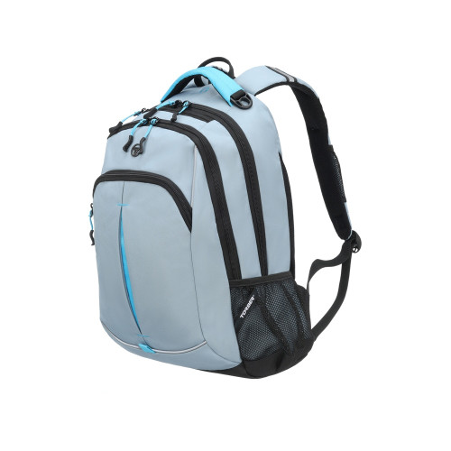 Рюкзак TORBER ROCKIT серый/голубой, полиэстер/добби, 32x15x46 см, 22 л Рюкзак TORBER ROCKIT серый/голубой, полиэстер/добби, 32x15x46 см, 22 л