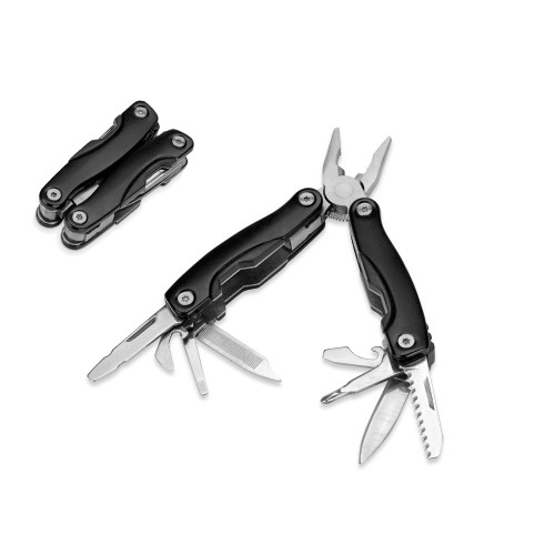 Набор с мультитулом и фляжкой Путешественник 2.0., черный Набор с мультитулом и фляжкой Путешественник 2.0., черный