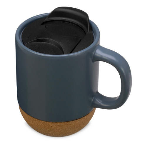 Подарочный набор с кружкой, медом и ложкой для меда, антрацит Подарочный набор с кружкой, медом и ложкой для меда, антрацит