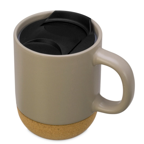 Подарочный набор с кружкой, медом и ложкой для меда, бежевый Подарочный набор с кружкой, медом и ложкой для меда, бежевый