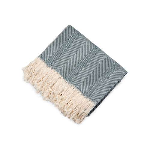 Подарочный набор с пледом, свечой и диффузором, синий Подарочный набор с пледом, свечой и диффузором, синий