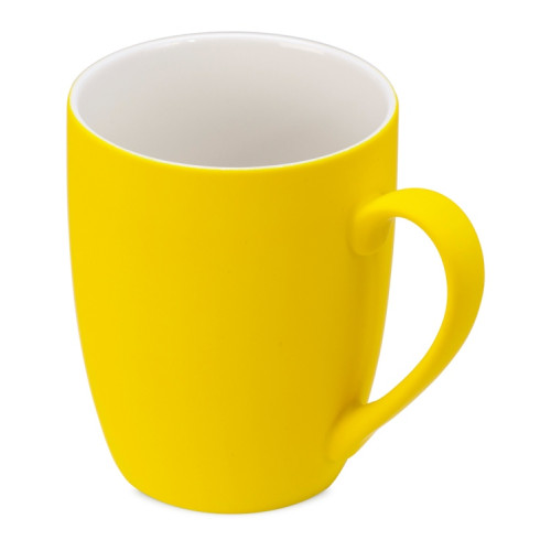 Подарочный набор с блокнотом С2, металлической ручкой и кружкой, желтый