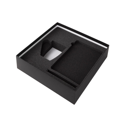 Подарочный набор с блокнотом С3, металлической ручкой и кружкой, темно-синий