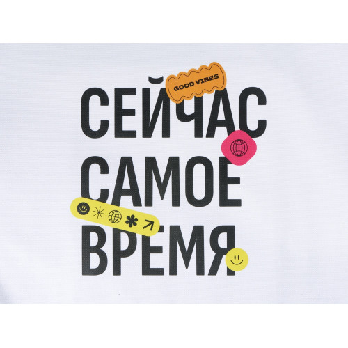 Сумка-шоппер Vest из хлопка 340 г/м2, белый (термотрансфер) Сумка-шоппер Vest из хлопка 340 г/м2, белый (термотрансфер)