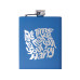 Фляжка 240 мл Remarque soft touch, 304 сталь, синий (гравировка)