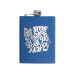 Фляжка 240 мл Remarque soft touch, 304 сталь, синий (гравировка)