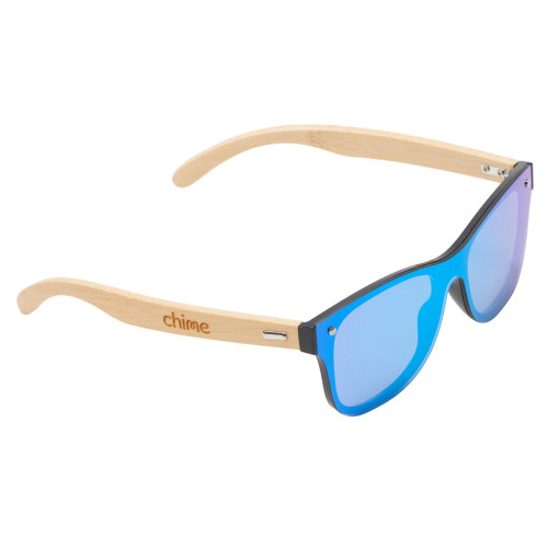 Солнцезащитные очки из бамбука с зеркальной линзой Rockwood Motion, синий (гравировка) Солнцезащитные очки из бамбука с зеркальной линзой Rockwood Motion, синий (гравировка)