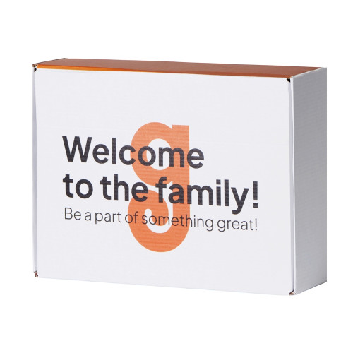 Коробка подарочная Zand M, белый (уф на вылет) Коробка подарочная Zand M, белый (уф на вылет)