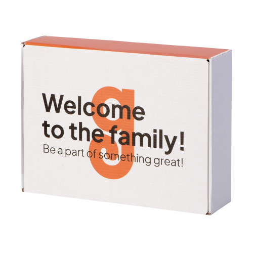 Коробка подарочная Zand M, белый (уф на вылет) Коробка подарочная Zand M, белый (уф на вылет)