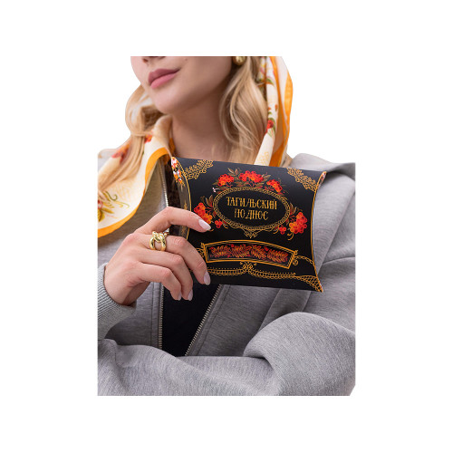 Платок Тагильский поднос, молочный Платок Тагильский поднос, молочный