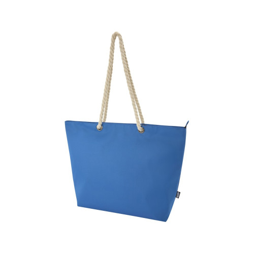 Panama пляжная эко-сумка-холодильник из переработанного материала, с ручками-шнурками 23L, ярко-синий Panama пляжная эко-сумка-холодильник из переработанного материала, с ручками-шнурками 23L, ярко-синий