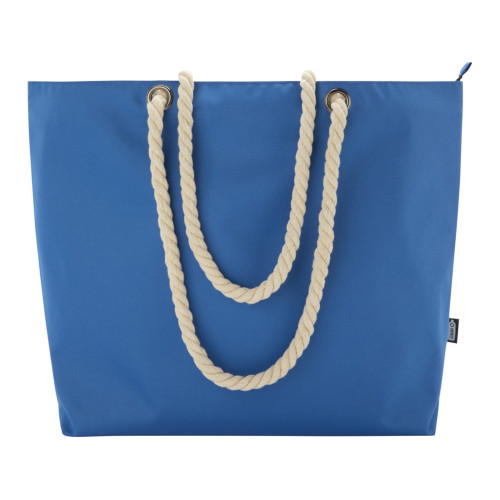 Panama пляжная эко-сумка-холодильник из переработанного материала, с ручками-шнурками 23L, ярко-синий Panama пляжная эко-сумка-холодильник из переработанного материала, с ручками-шнурками 23L, ярко-синий