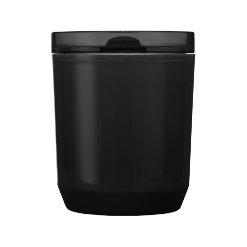 Hudson кружка из переработанного пластика с двойными стенками объемом 180 мл, сплошной черный