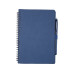 Slate многоразовый набор из блокнота в мягкой обложке и ручки - Темно - синий
