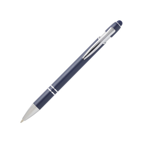 Kish шариковая ручка с серебристой отделкой - Темно - синий (черные чернила) Kish шариковая ручка с серебристой отделкой - Темно - синий (черные чернила)
