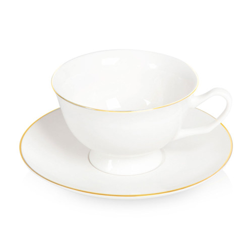 Чайная пара с золотой каймой, 200мл Чайная пара с золотой каймой, 200мл
