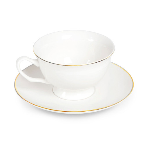 Чайная пара с золотой каймой, 200мл Чайная пара с золотой каймой, 200мл