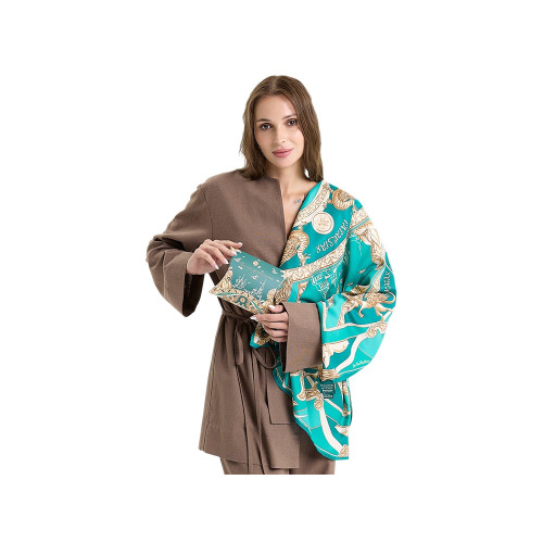 Платок Казань Драгоценная изумрудный