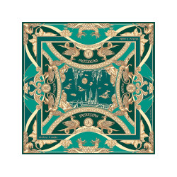 Платок Казань Драгоценная изумрудный