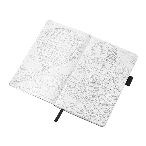 Блокнот Vision Trend А5 в гибкой обложке, черный