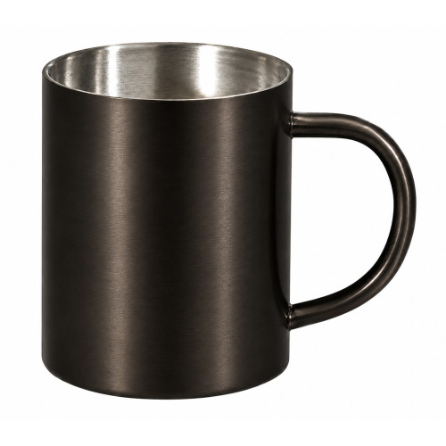 Стальная кружка с двойными стенками Altai, gun metal Стальная кружка с двойными стенками Altai, gun metal