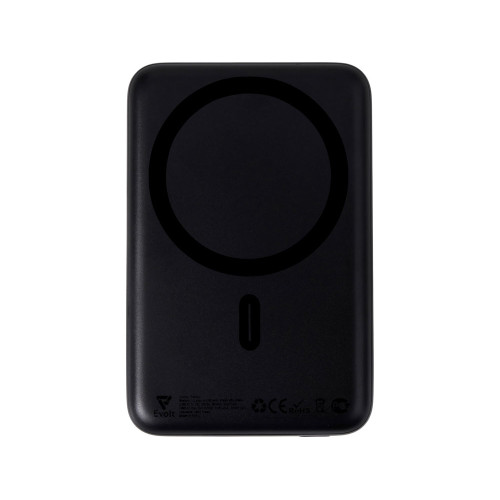 Магнитный внешний беспроводной аккумулятор Polarix, QC/PD, 10000 мАч, черный