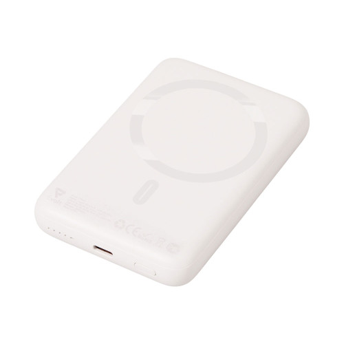 Магнитный внешний беспроводной аккумулятор Polarix, QC/PD, 10000 мАч, слоновая кость