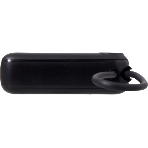 Внешний аккумулятор со встроенным кабелем Liri, QC/PD, 10000 мАч, черный