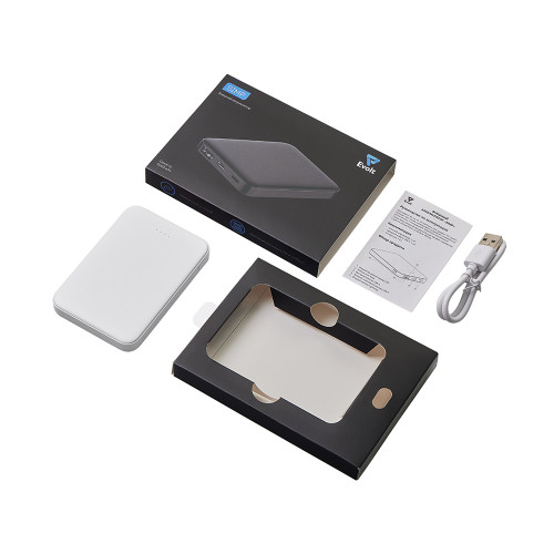 Внешний аккумулятор Simp, 5000 мАч, белый