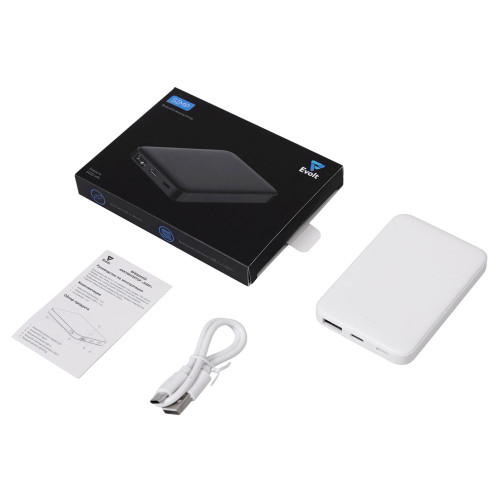 Внешний аккумулятор Simp, 5000 мАч, белый