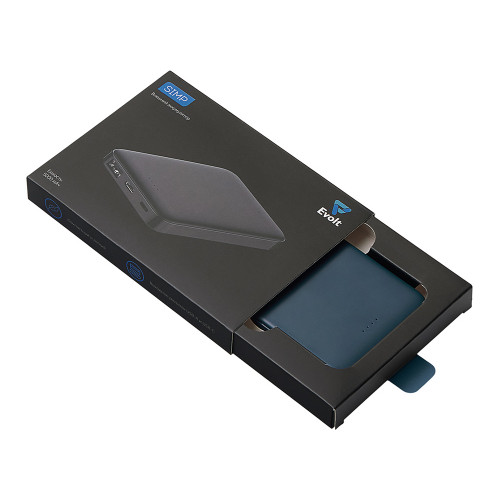 Внешний аккумулятор Simp, 5000 мАч, темно-синий