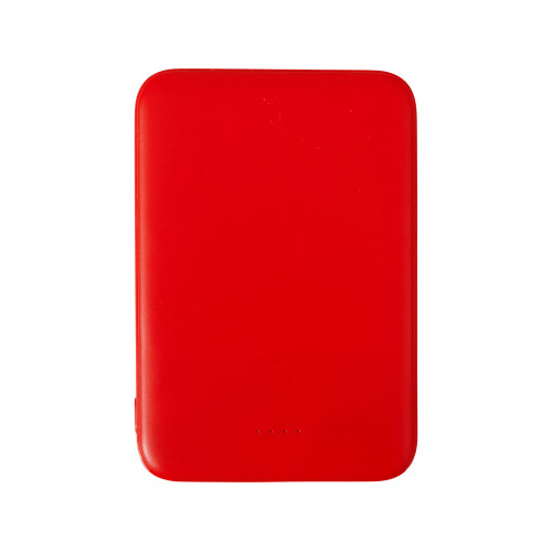 Внешний аккумулятор Simp, 5000 мАч, красный Внешний аккумулятор Simp, 5000 мАч, красный