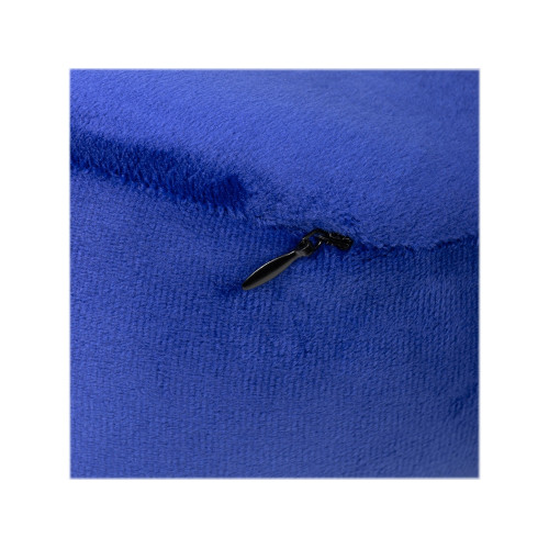 Подушка TORBER, дорожная, с эффектом памяти, синяя, полиэстер+спандекс