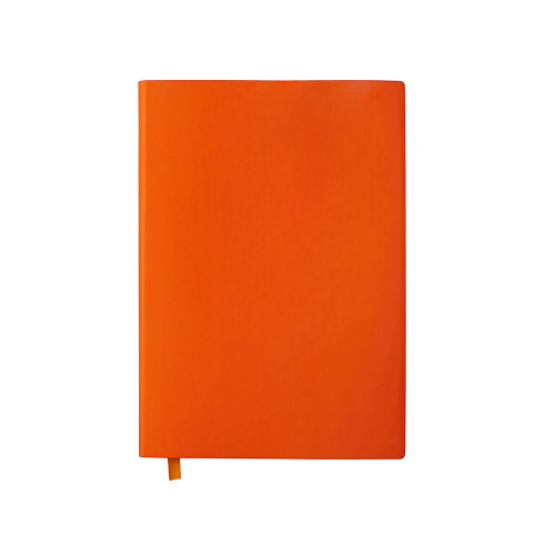 Блокнот C1 софт-тач, гибкая обложка, 128 листов, оранжевый