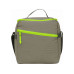 Изотермическая сумка-холодильник Neo Classic c контрастной молнией, серый/зеленое яблоко