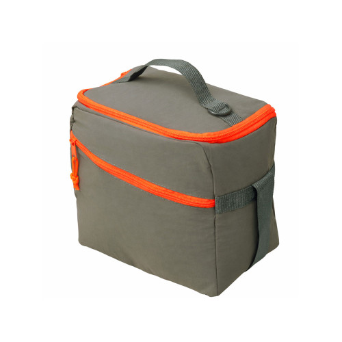 Изотермическая сумка-холодильник Neo Classic c контрастной молнией, серый/оранжевый